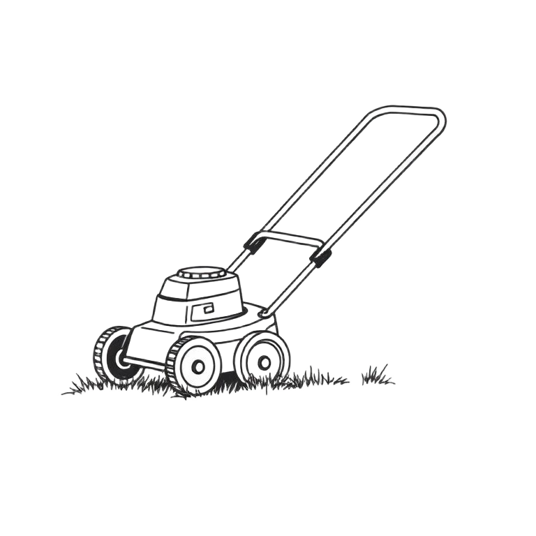Lawn mower sketch